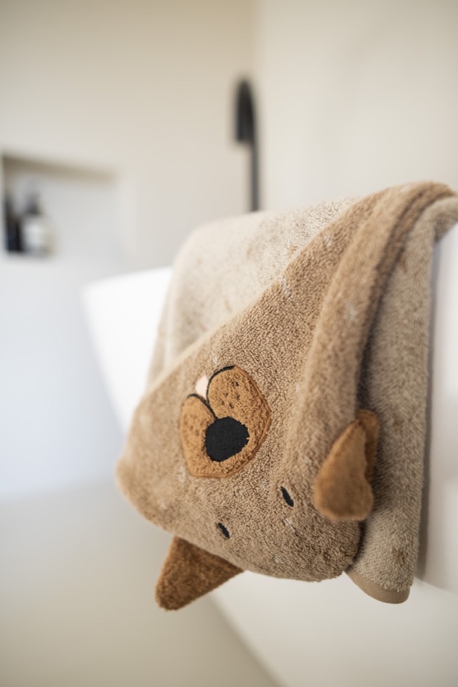 Hooded towel | 75x75cm - Mr. Dog